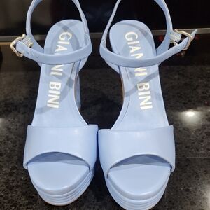 Gianni Bini Sky Blue Platform Sandals